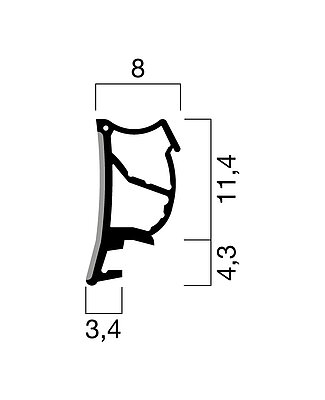 Profilquerschnitt
2054 (M 1:1)