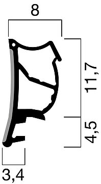 Profilquerschnitt
2054 (M 1:1)